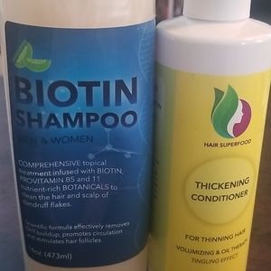 thicken Hair Shampoo and Conditioner Set